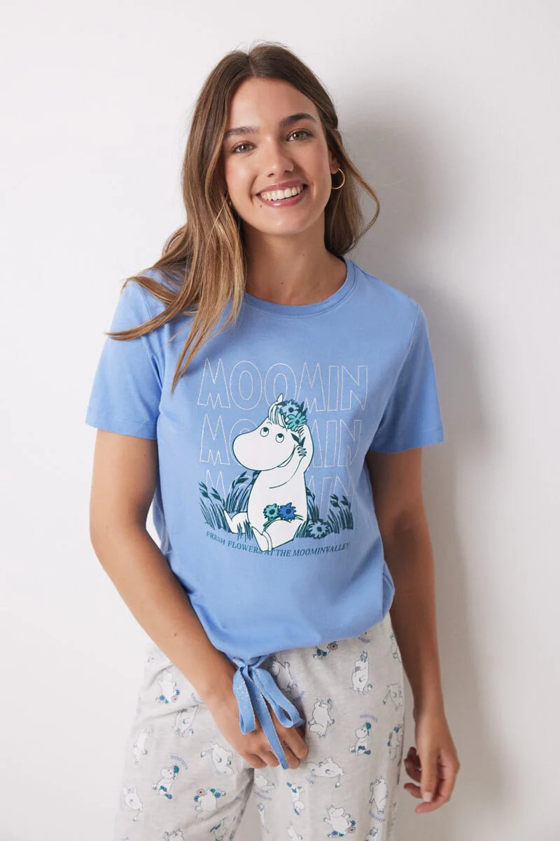 Moomin 100% cotton Capri long pyjamas