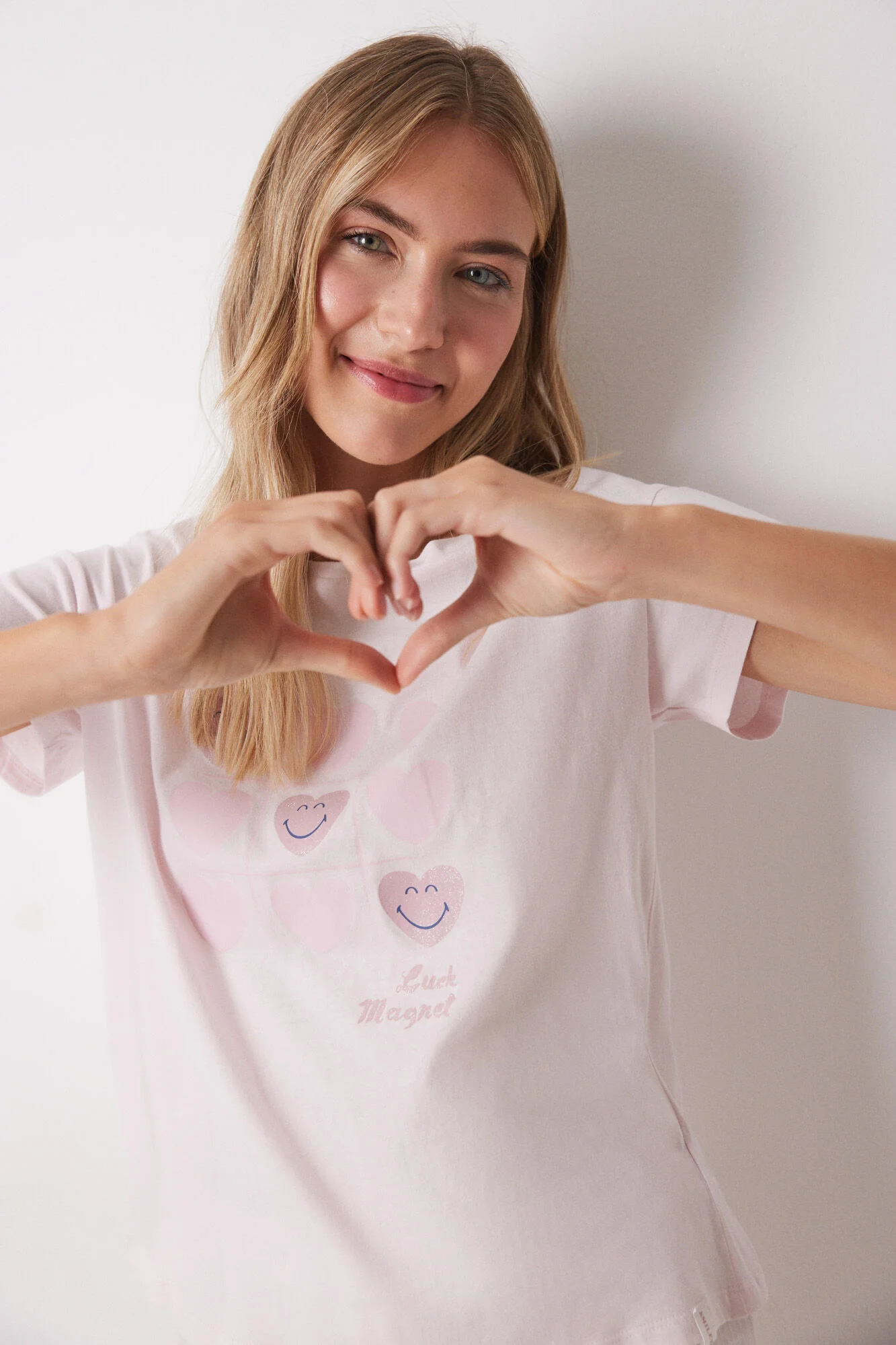 100% cotton pink heart pajamas - Image 6