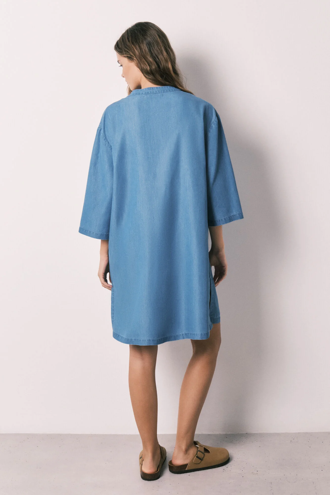 Blue light denim short camisole - Image 3