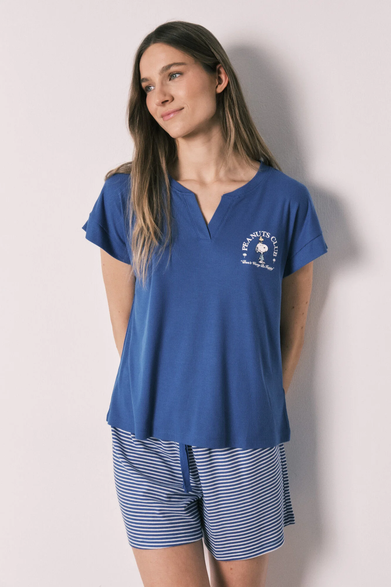 Blue short pyjamas SNOOPY
