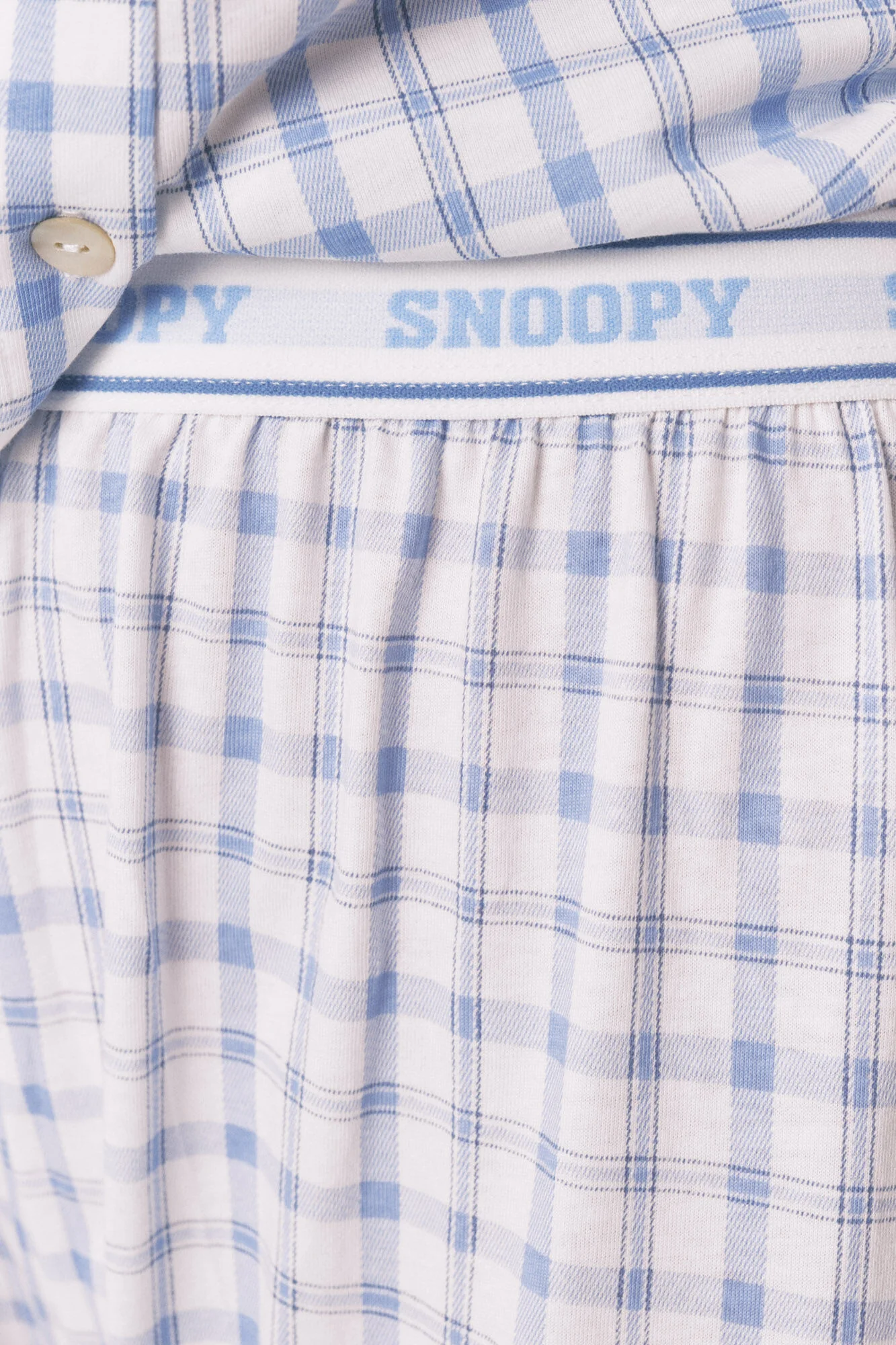Blue Snoopy cotton classic pyjamas - Image 4