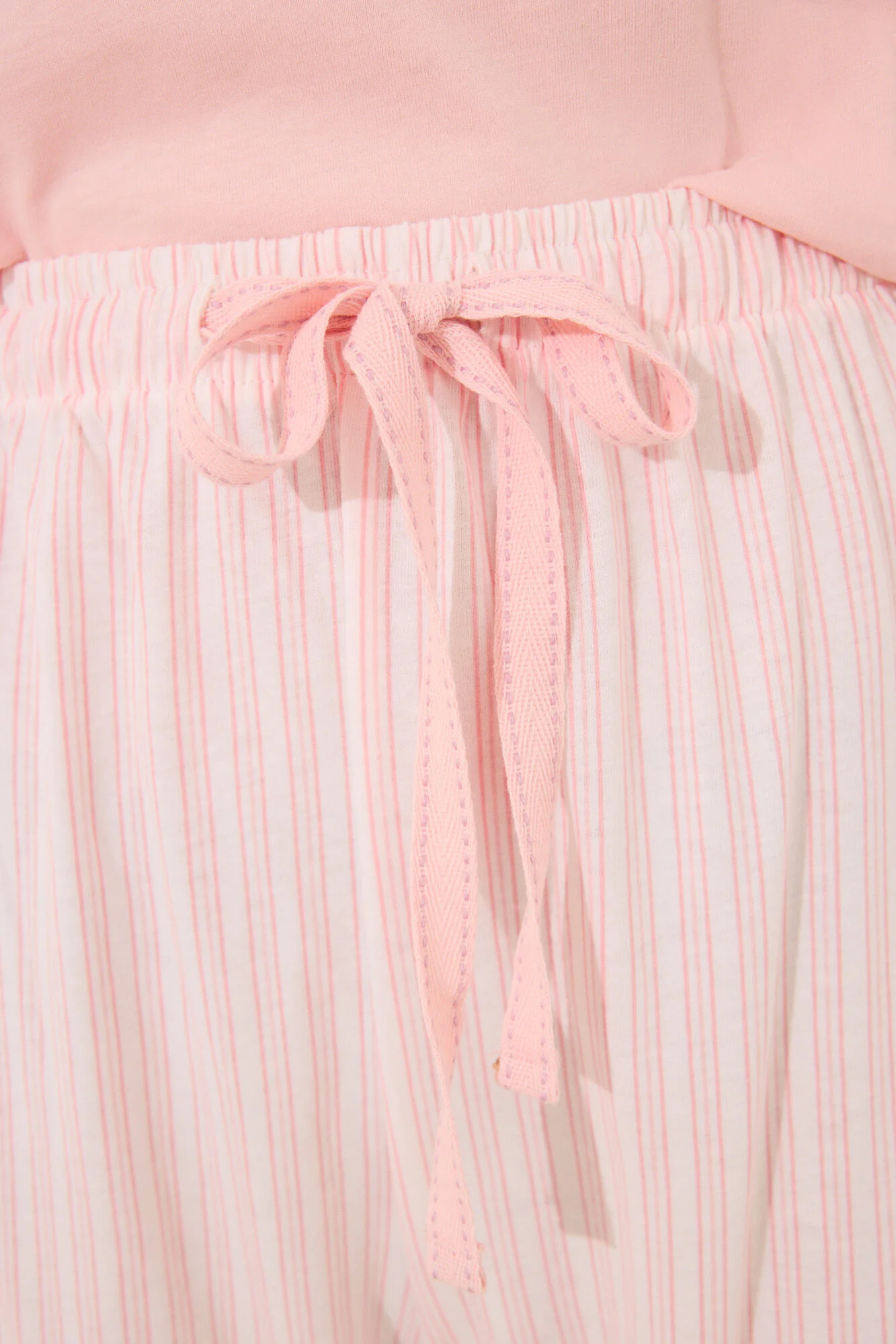 Capri pyjamas 100% cotton orange striped - Image 4