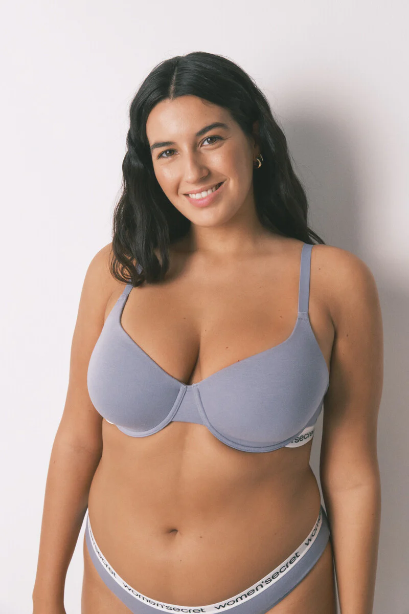 Classic BEAUTIFUL blue cotton bra - Image 7