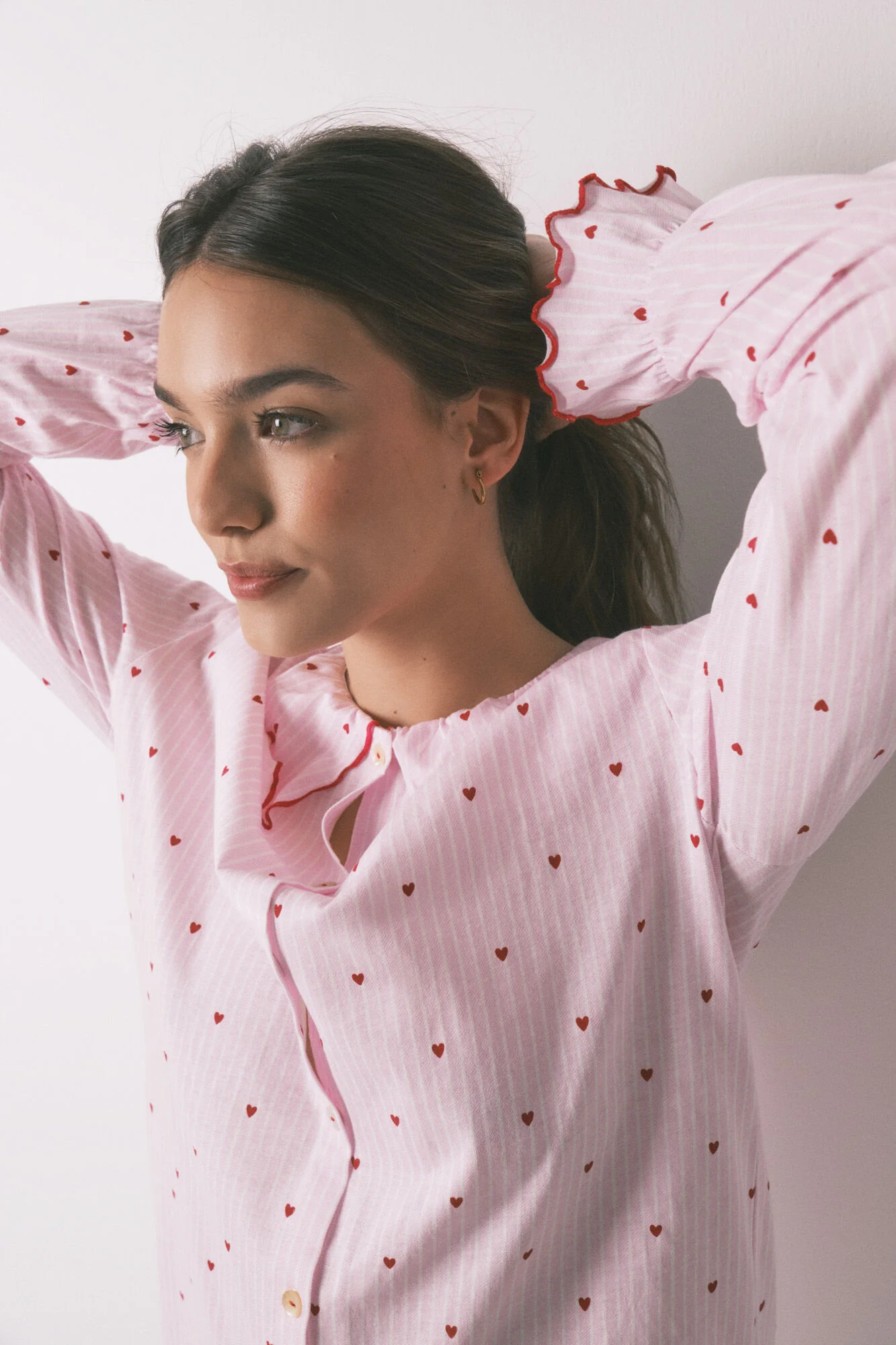 Cotton Peter Pan collar nightgown - Image 5