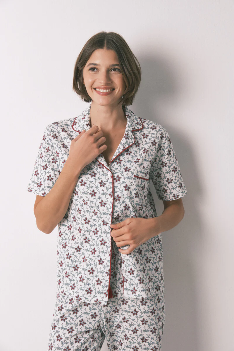 Floral-print cotton classic pyjamas - Image 2