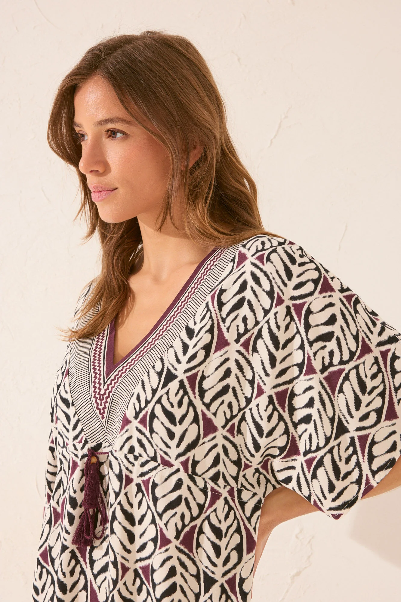 Leaf print midi camisole - Image 4