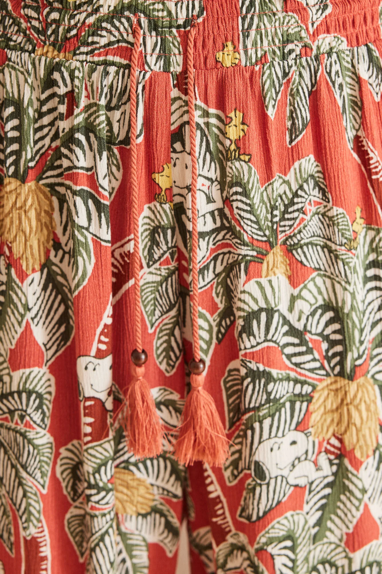 Long tropical Snoopy fluid trousers - Image 2
