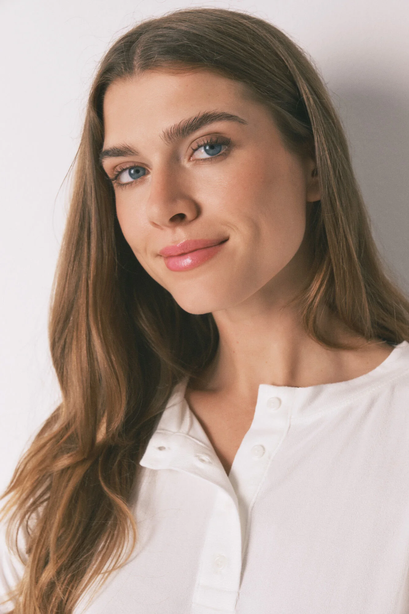 Loose long sleeve white T-shirt - Image 3