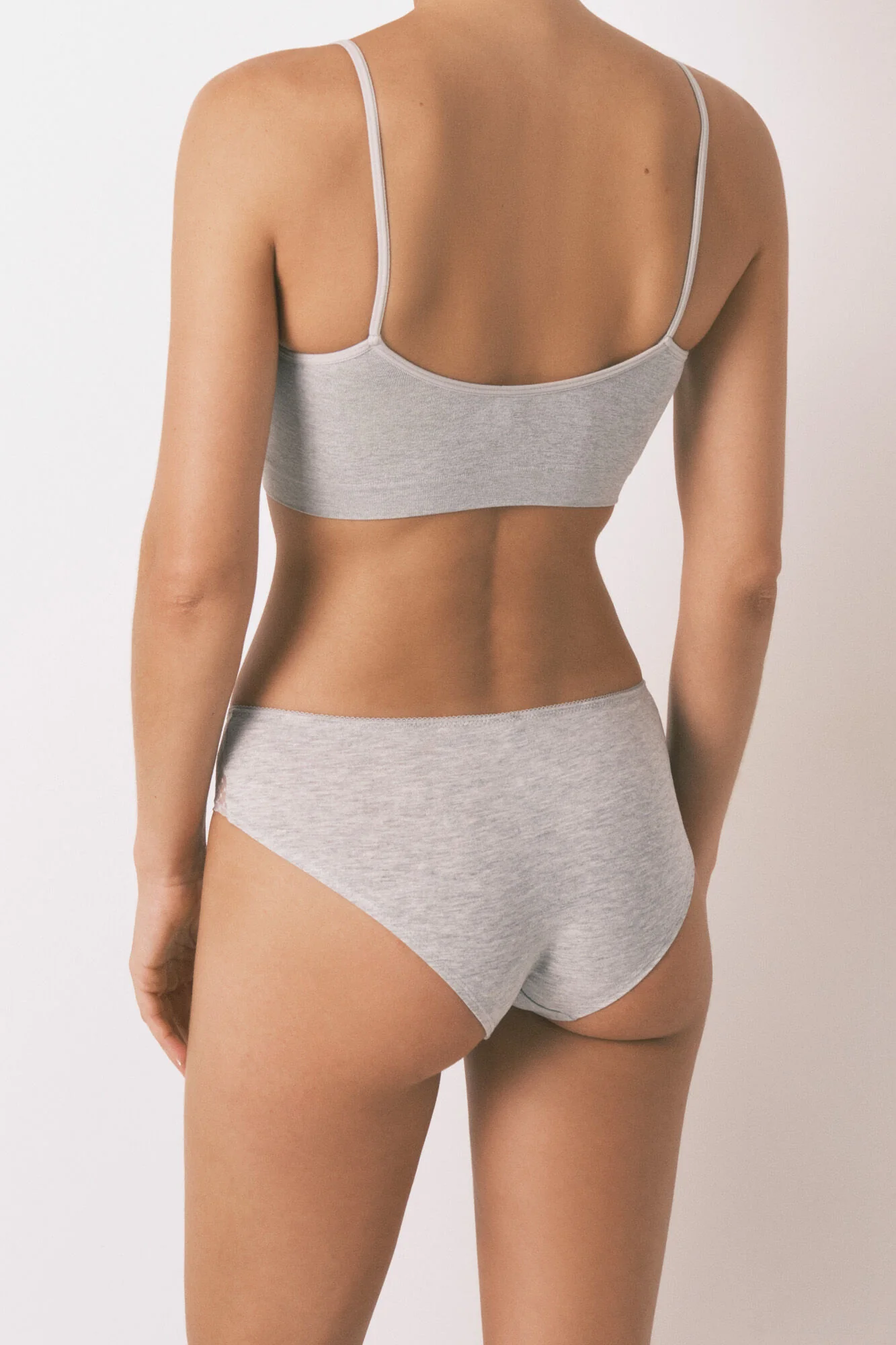 Medium grey tulle tulle wide panty - Image 2