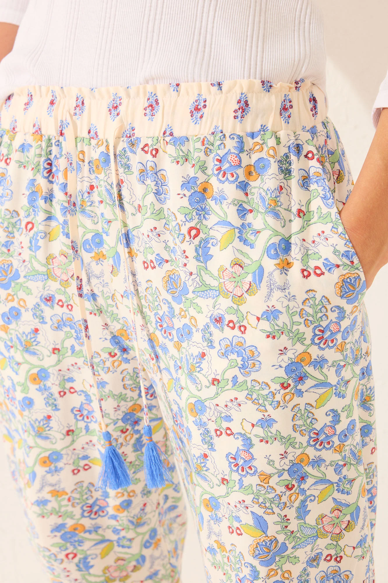 Multicoloured Viscose Border Dress - Image 4