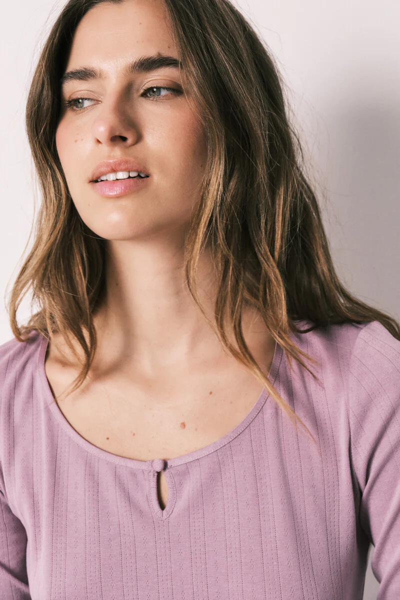Pink floral print long pyjamas - Image 4