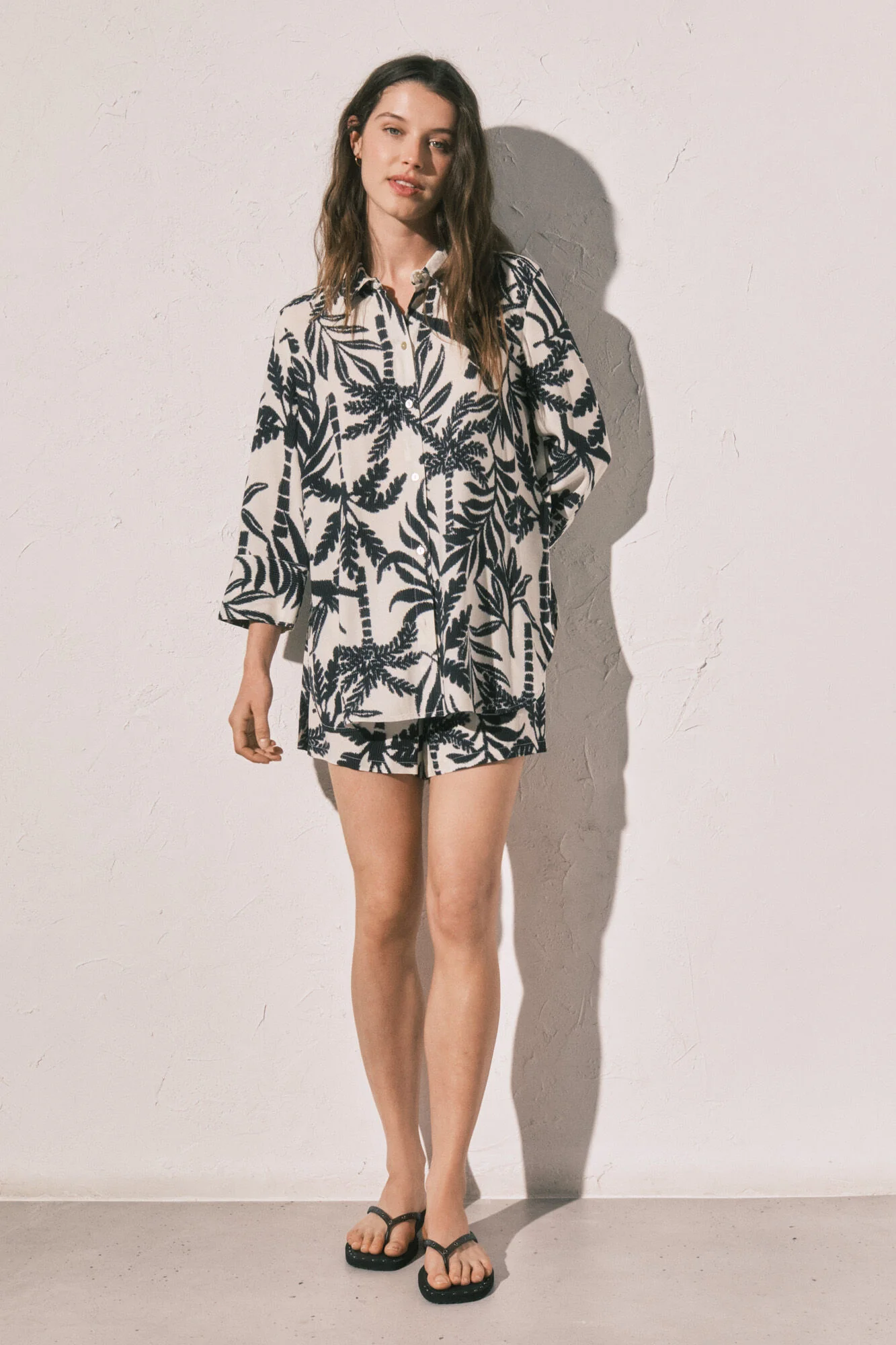 Printed shirt and short set - Image 3