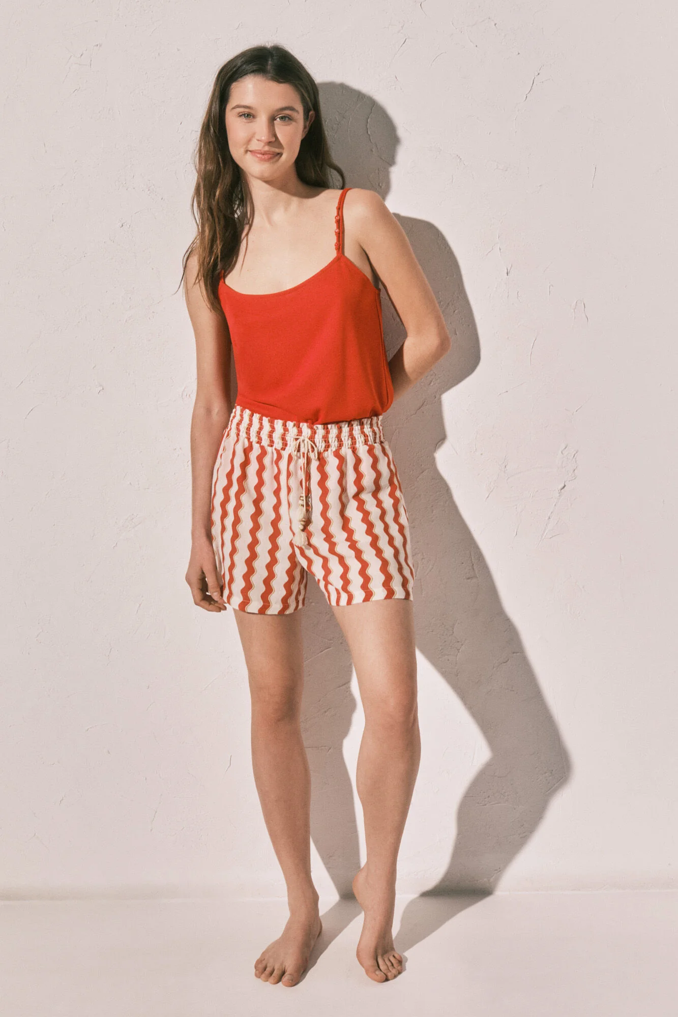 Red printed short - Image 3