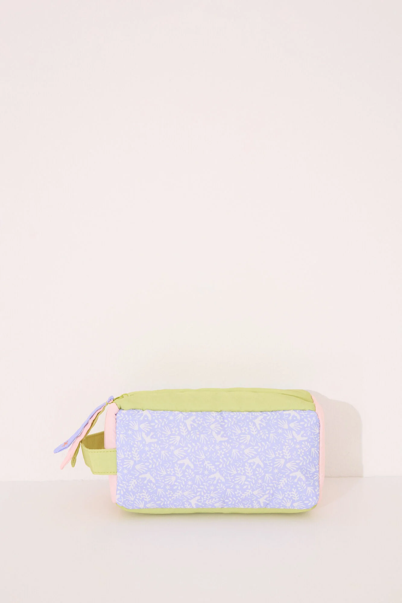 Small vanity case bag with multicoloured leaves - Image 2