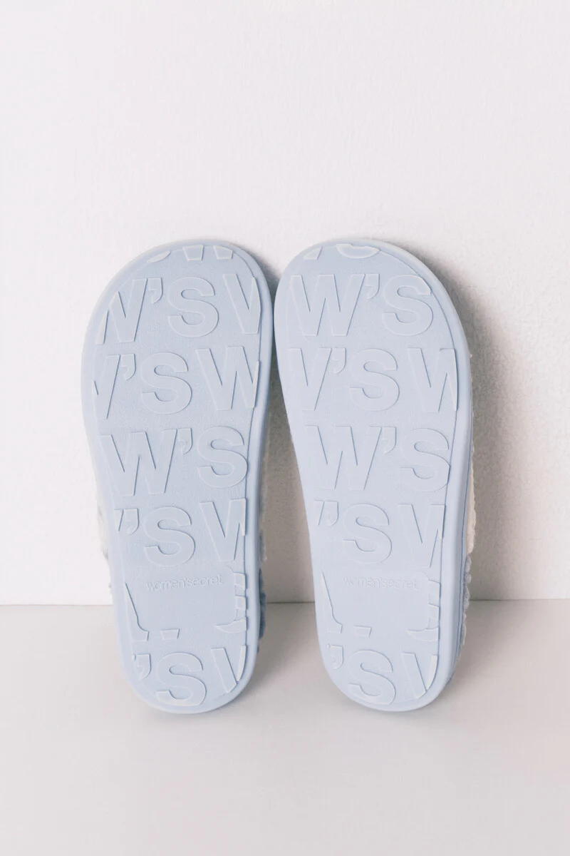 SmileyWorld® faux shearling slippers - Image 3