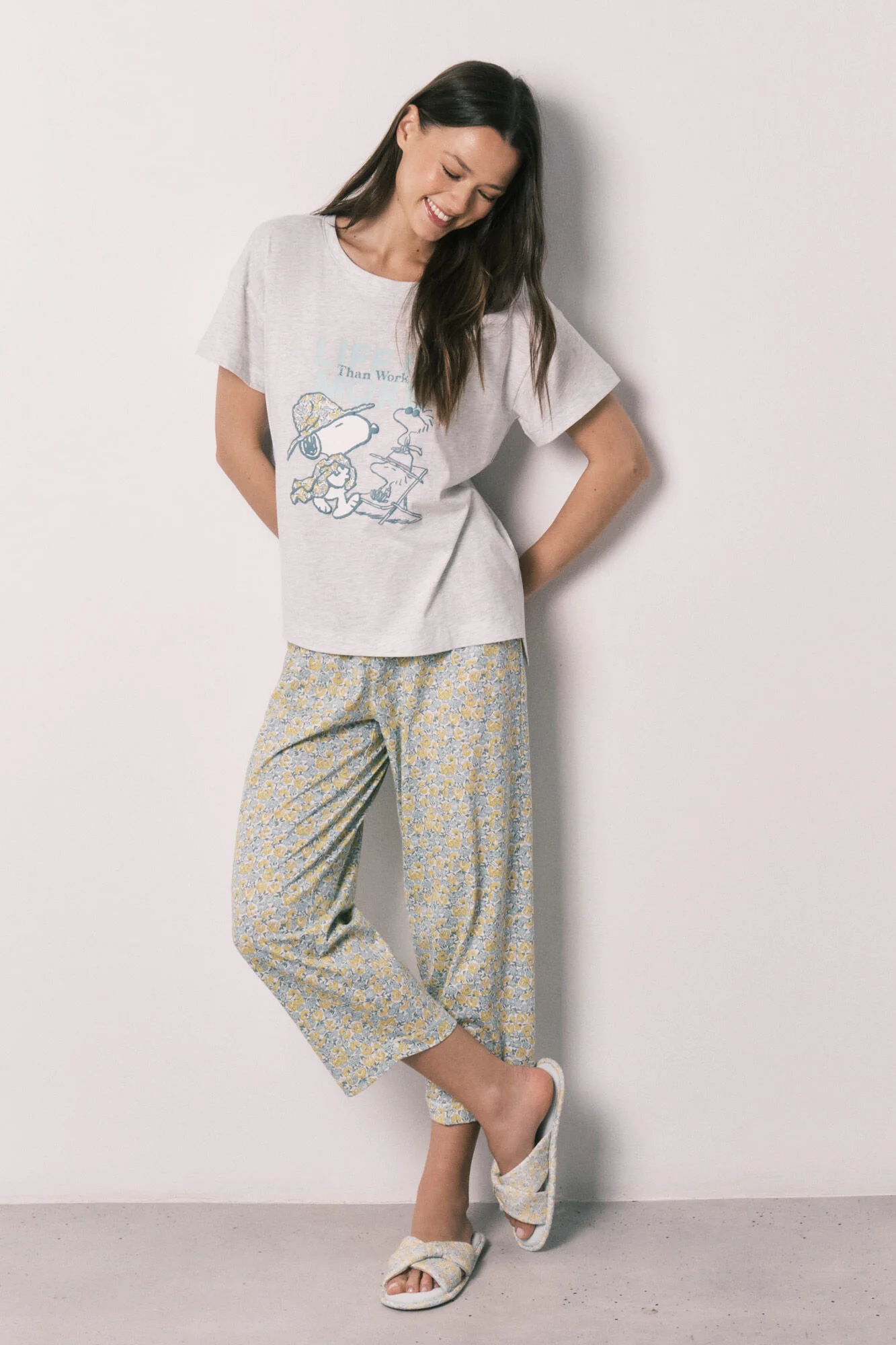 Snoopy cotton long pyjamas - Image 2