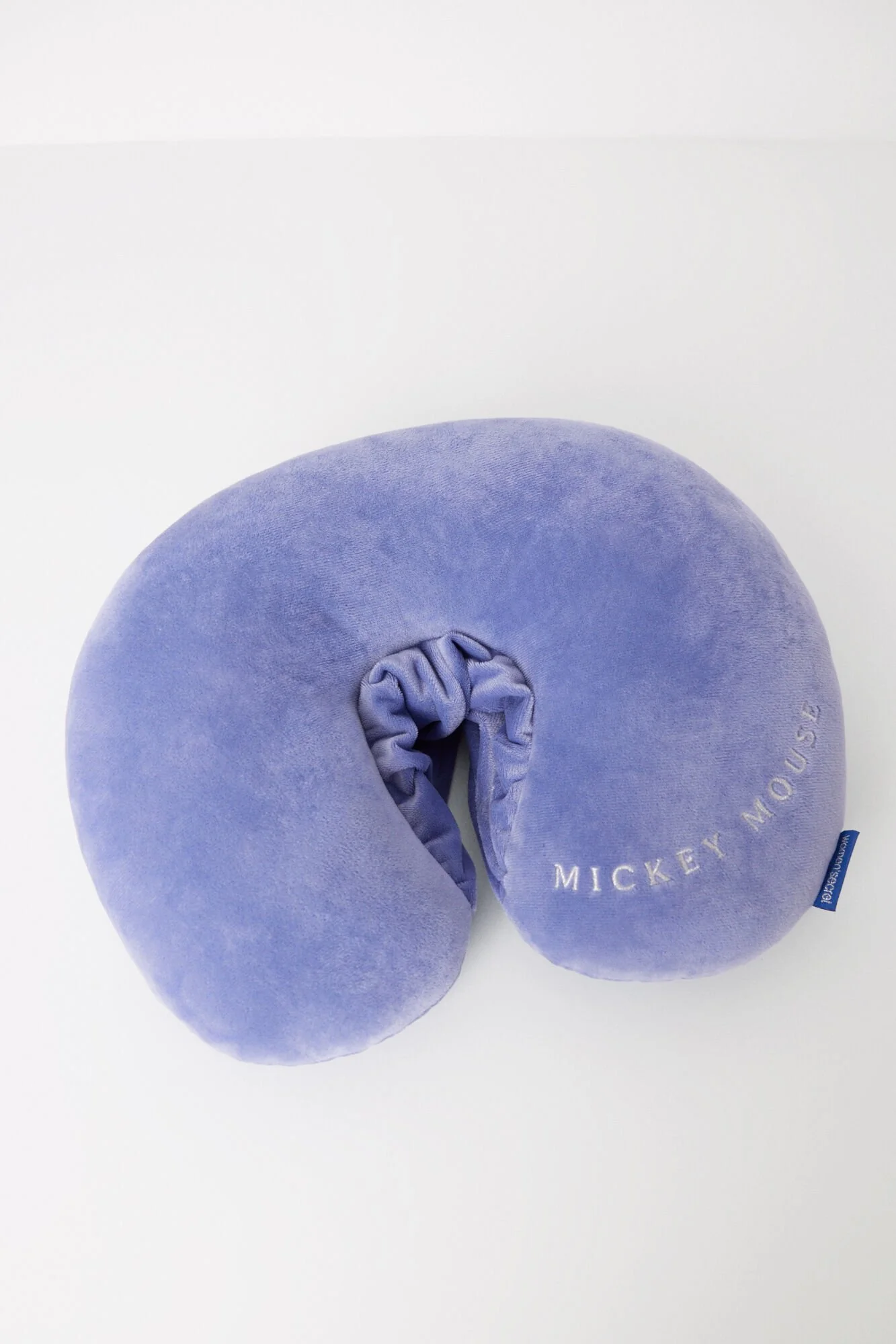 Soft touch travel cushion with Mickey beanie