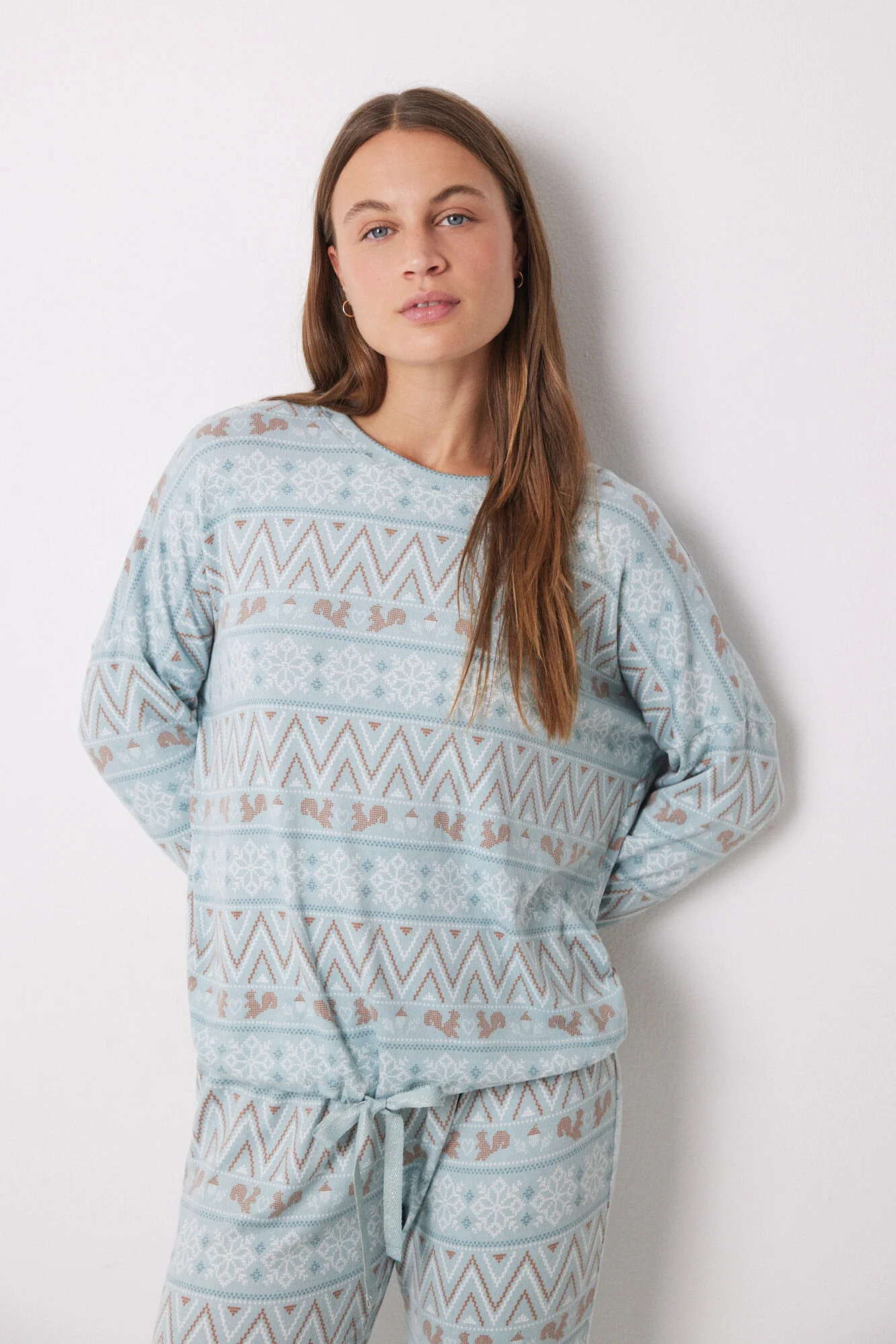 Super soft long fleece pajamas