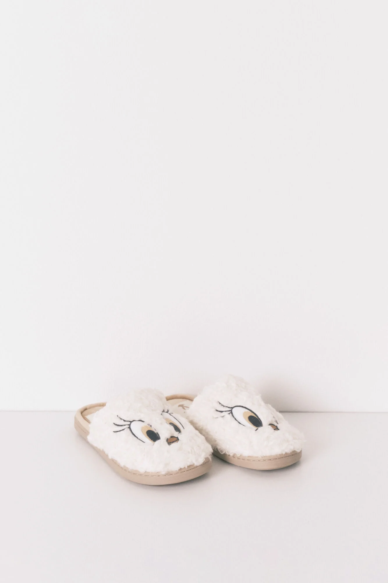 Tweety White Faux shearling Slippers - Image 2