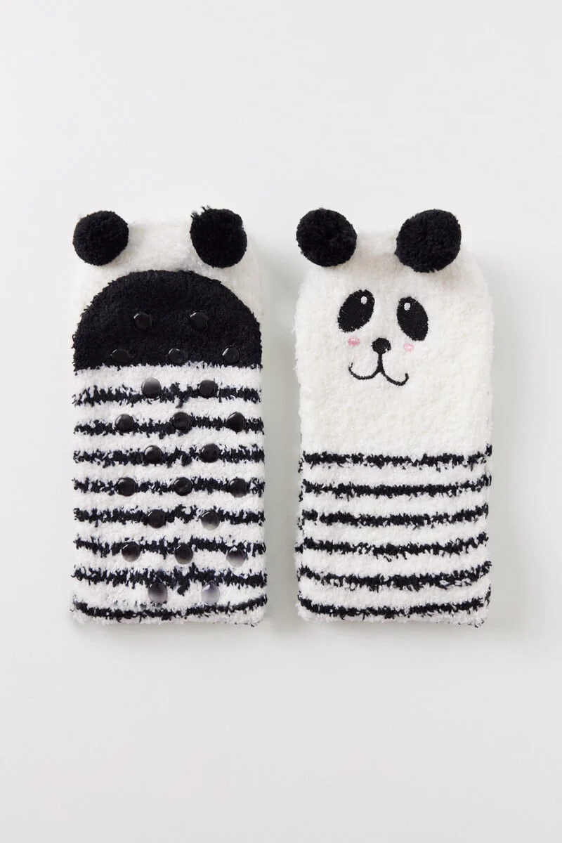 Panda bear fluffy socks - Image 2