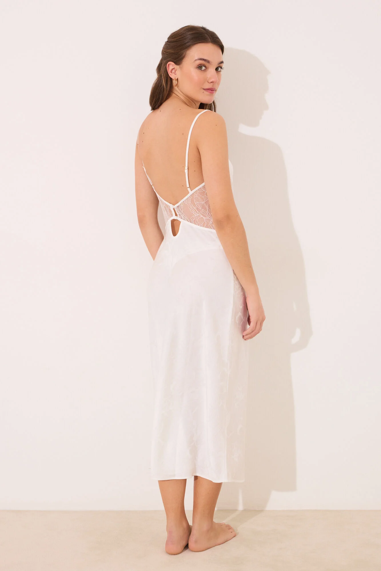 White satin midi nightgown - Image 6